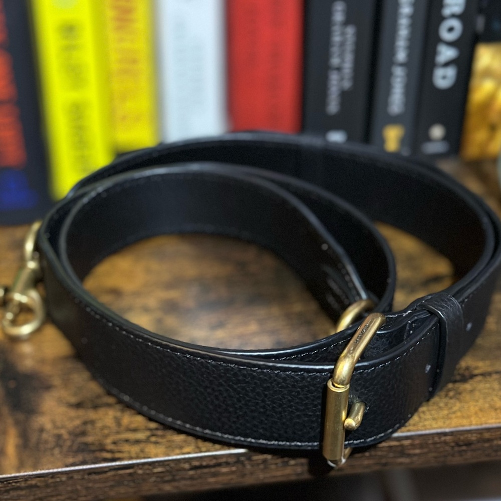 Coach crossbody strap replacement - brass/black
